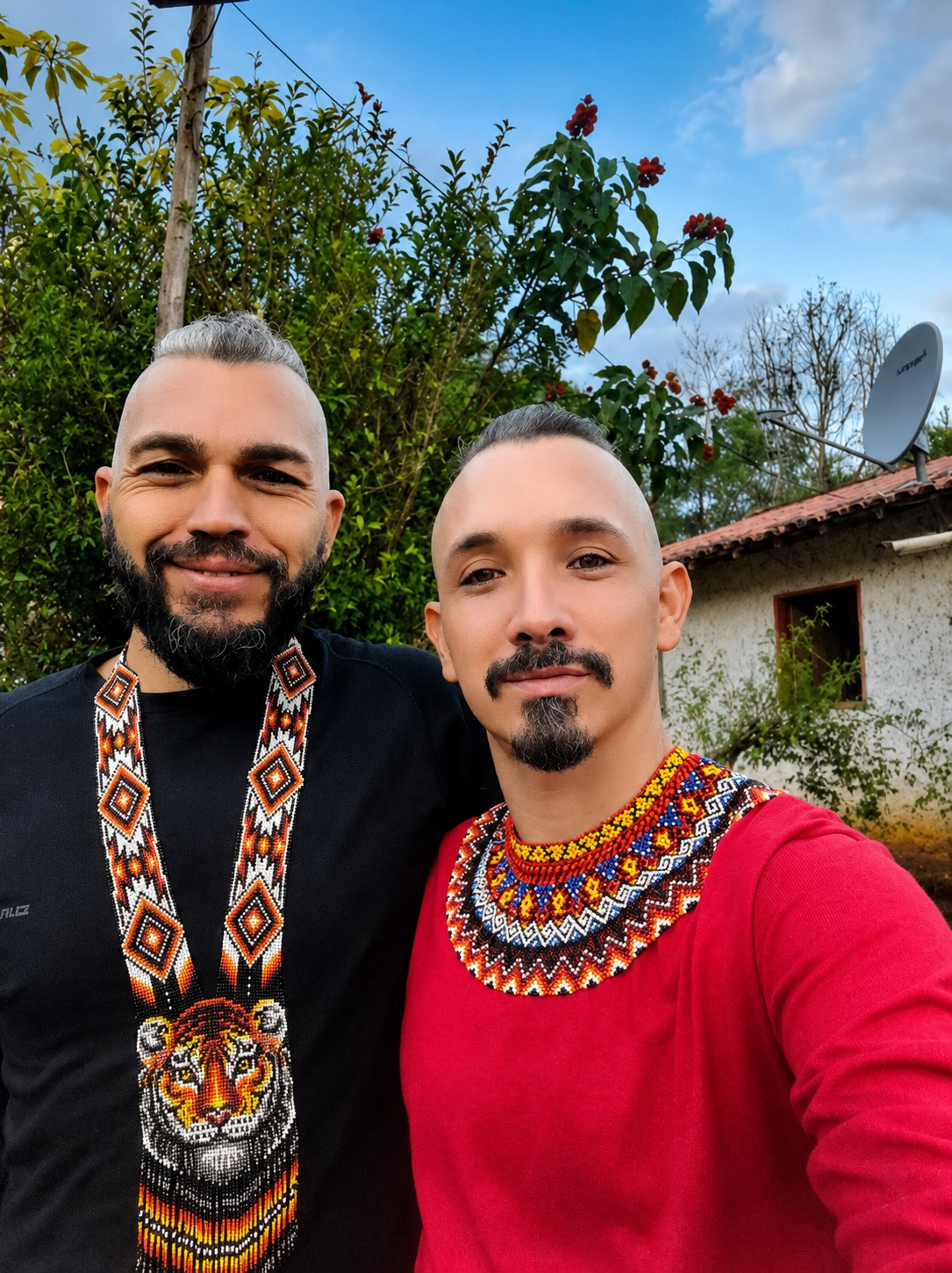 Edgar e Leandro, dirigentes do Centro Xamânico Caminhar do Novo Ser