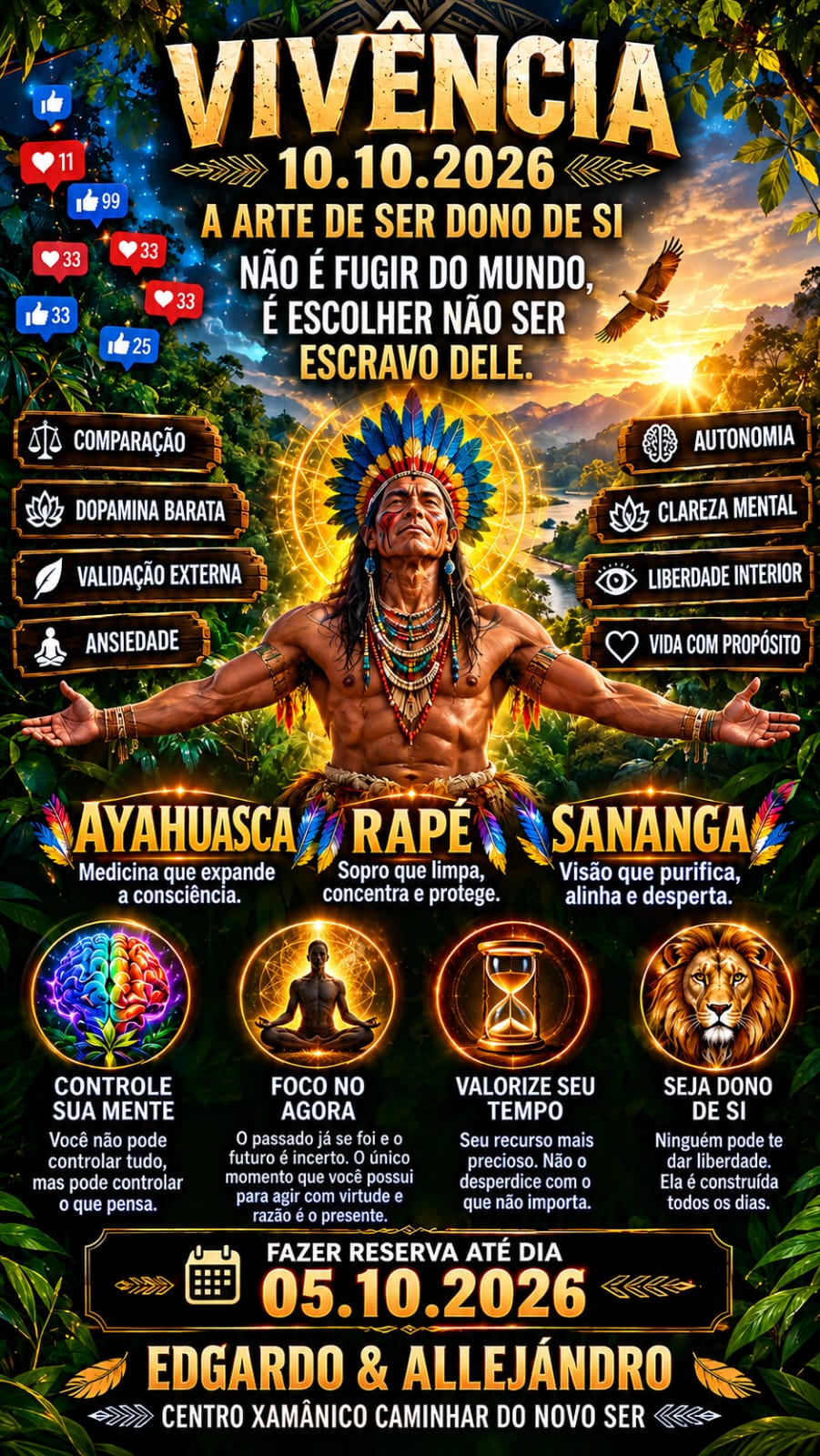 Vivência do Centro Xamânico Caminhar do Novo Ser